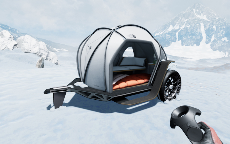 BMW and The North Face Futurelight Camper trailer tent.