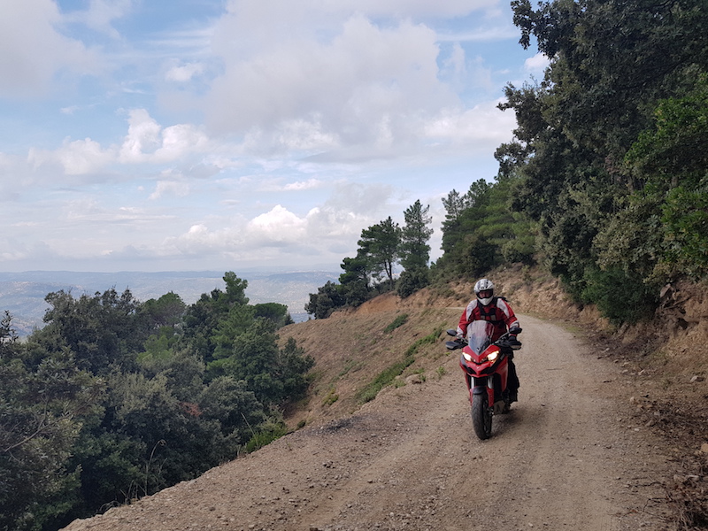 A Ducati on Supramonte in Sardinia