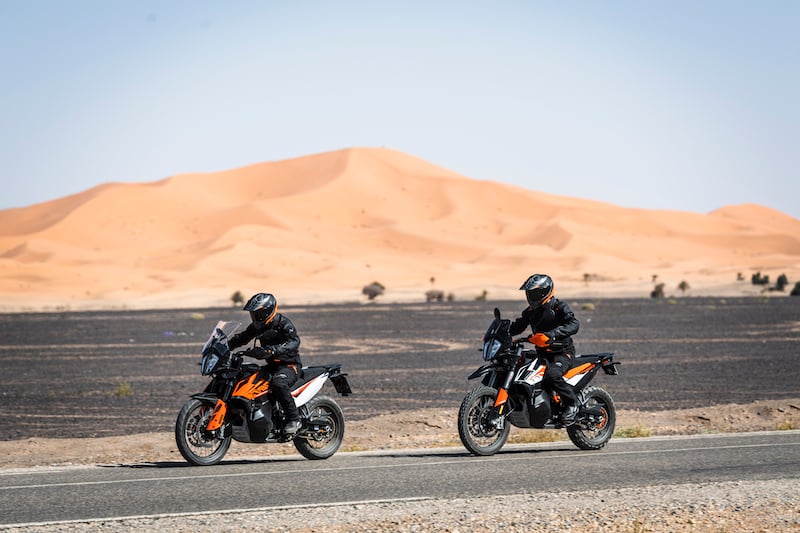 KTM 790 Adventure and Adventure R on the road