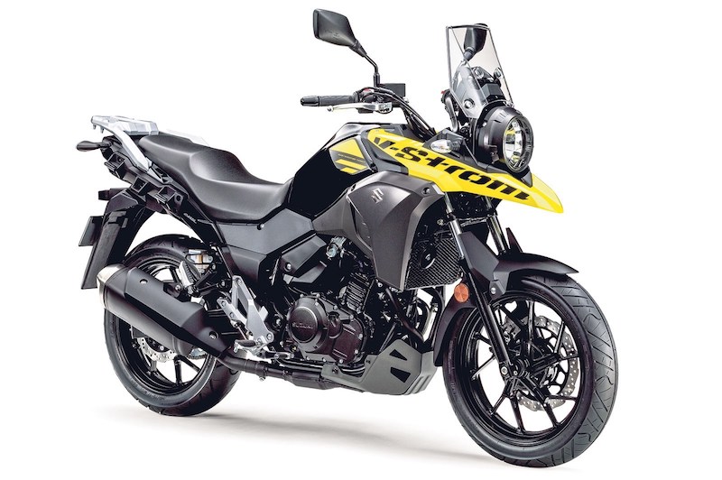 Suzuki V-Strom 250 in yellow