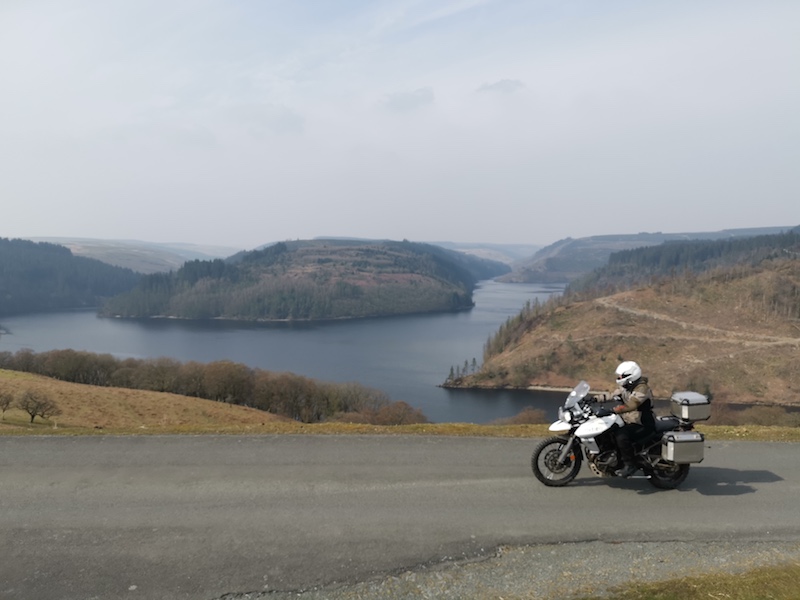 Motorcycle route in Wales