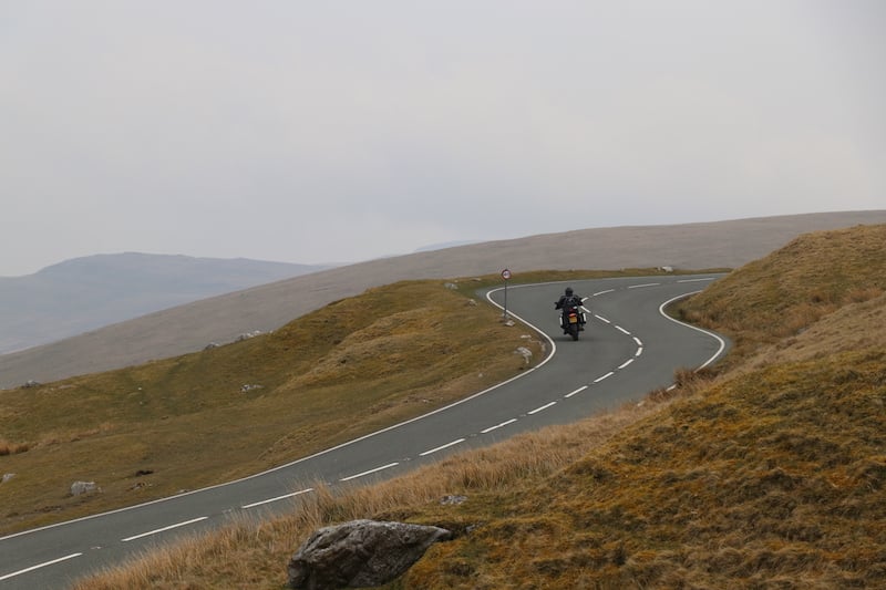 Motorcycle route in Wales