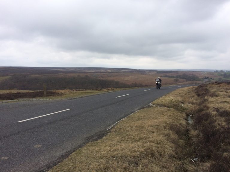 Motorcycle route in Yorkshire