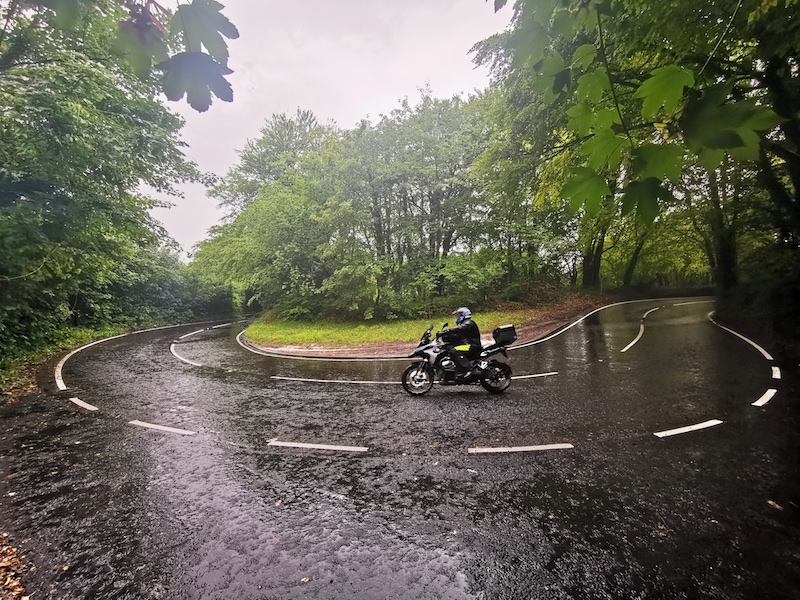 Motorcycle route in England