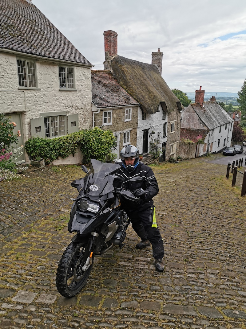 Motorcycle route in England