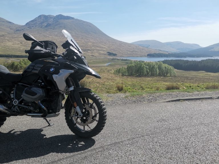 motorcycle route in Scotland