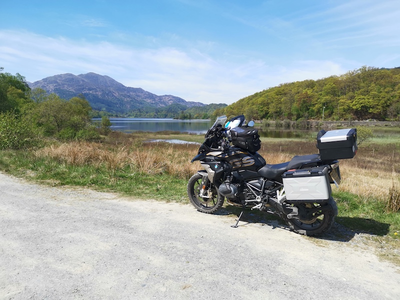 motorcycle route in Scotland