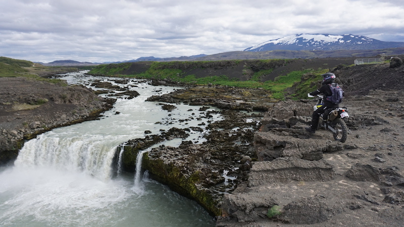 Motorcycle trails in Iceland