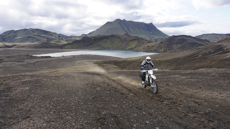 Motorcycle trails in Iceland