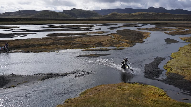 Motorcycle trails in Iceland