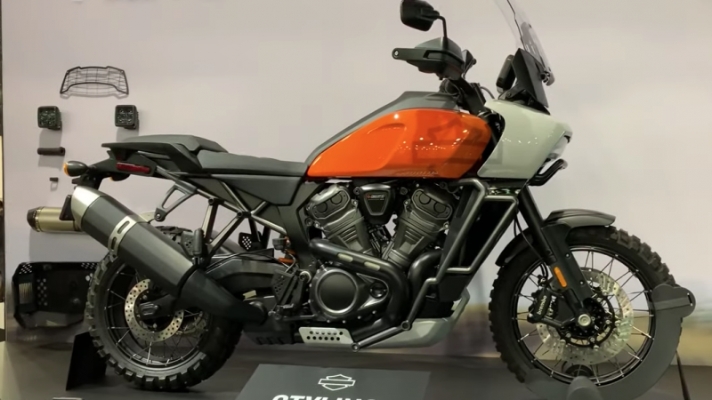 WATCH Video of Harley  Davidson  Pan America adventure  bike 