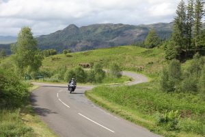 A weekend motorcycle route through the Cairngorms and South-East Scotland