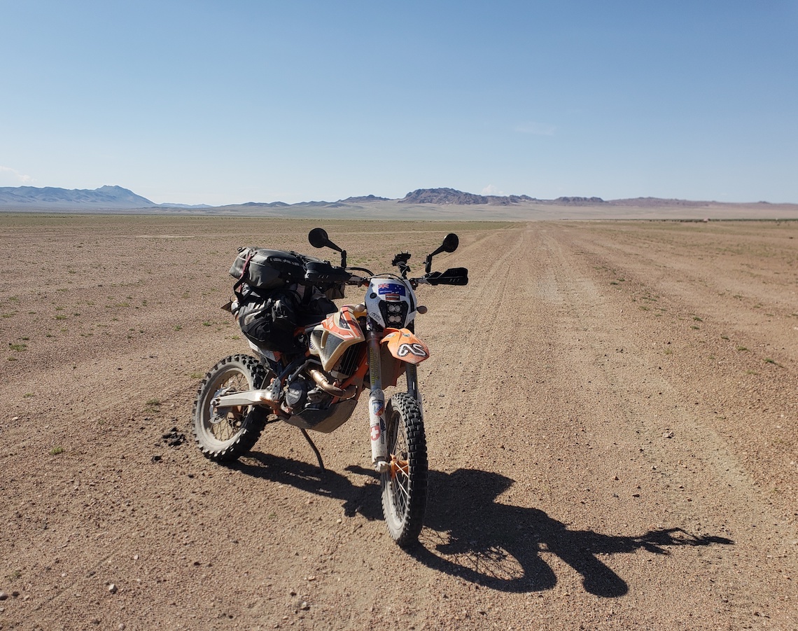 motorcycling in Mongolia