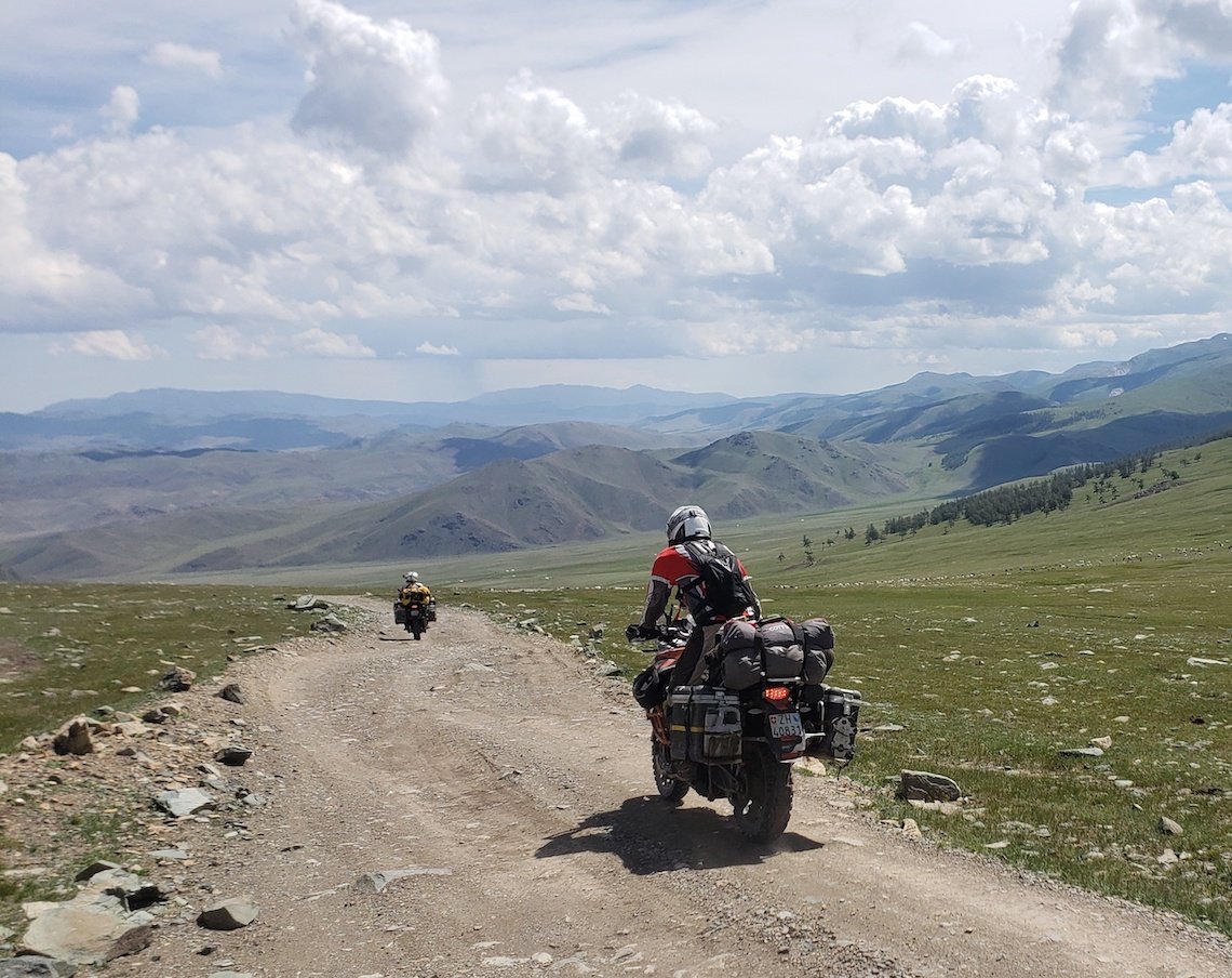 motorcycling in Mongolia