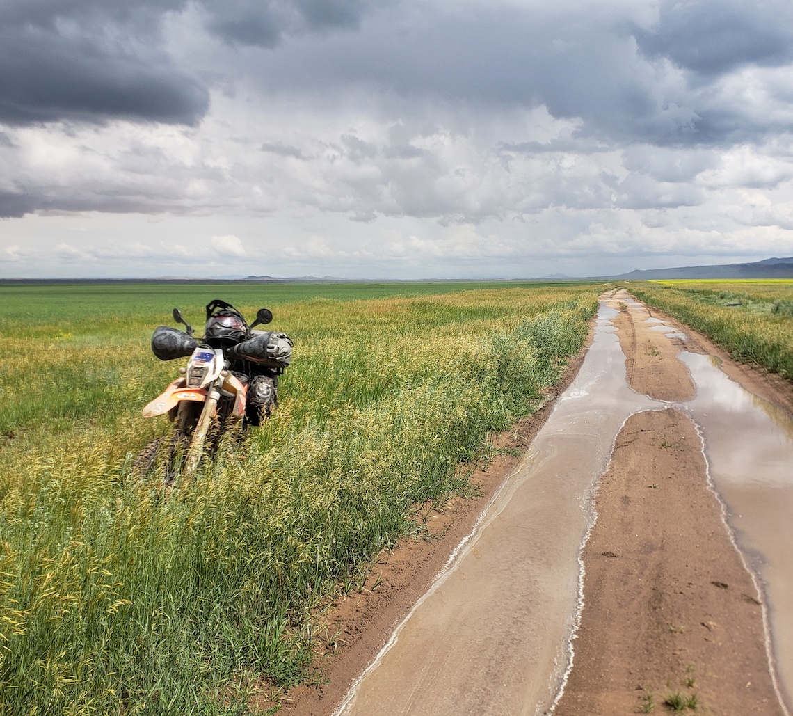 motorcycling in Mongolia