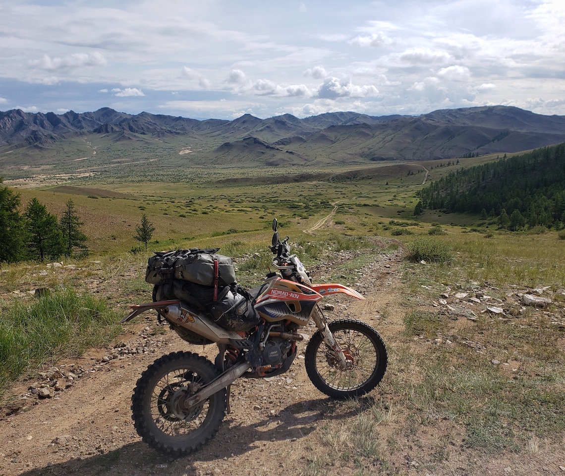 motorcycling in Mongolia