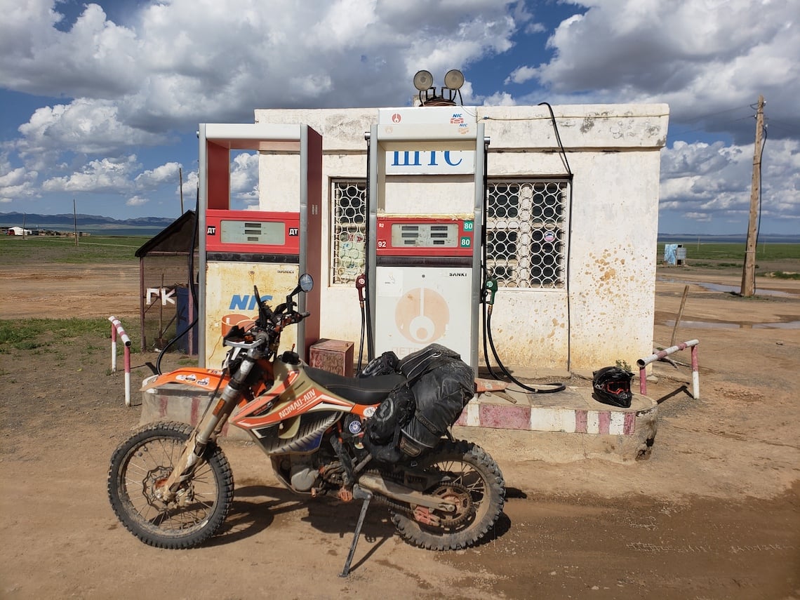 motorcycling in Mongolia