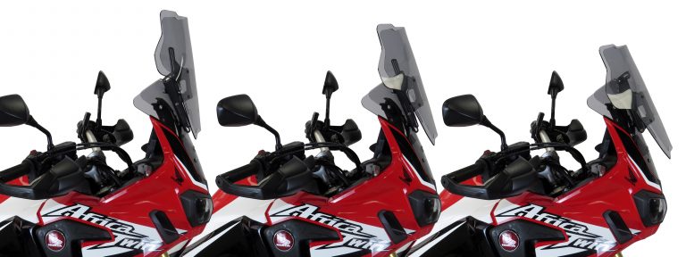 First look Powerblade adjustable windscreen for adventure bikes