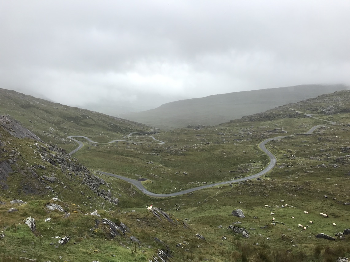 motorcycle route in south-west Ireland