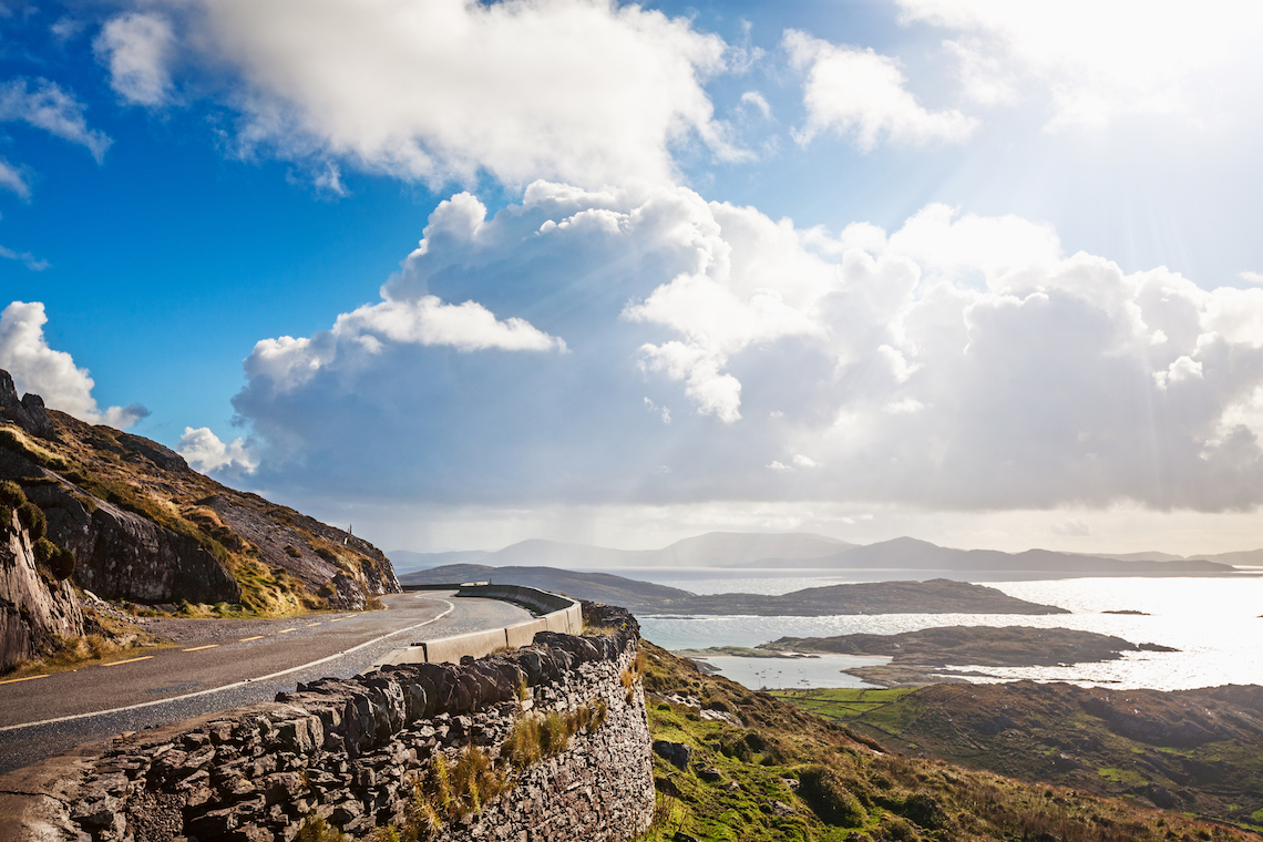 motorcycle route in south-west ireland