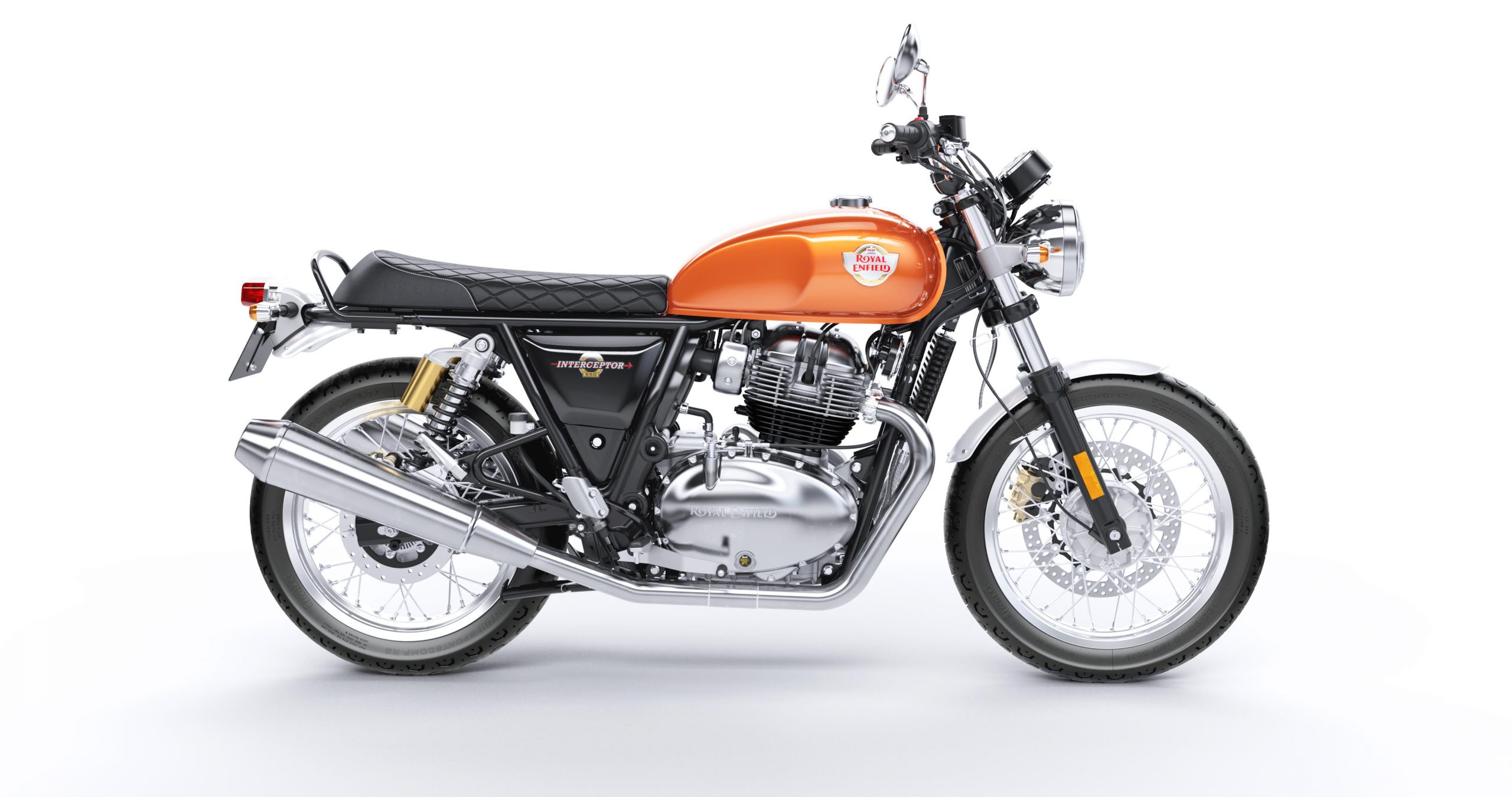 Royal Enfield Interceptor orange crush