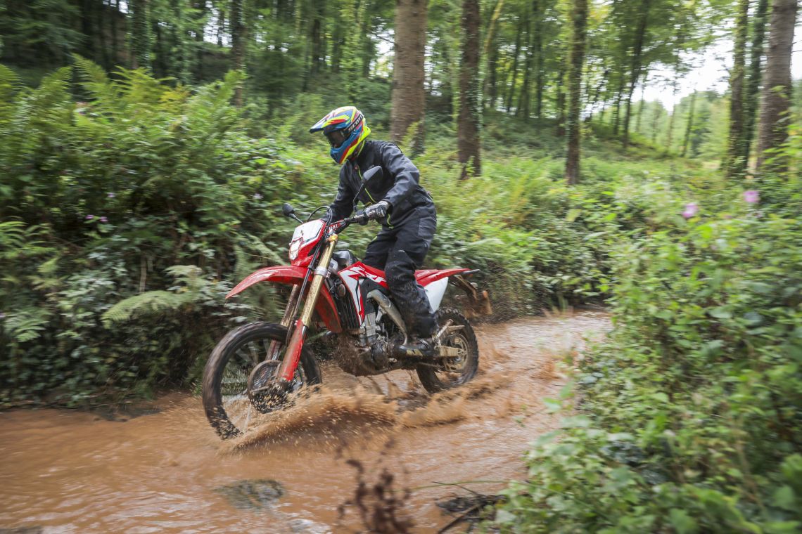 The bike is beautifully balanced