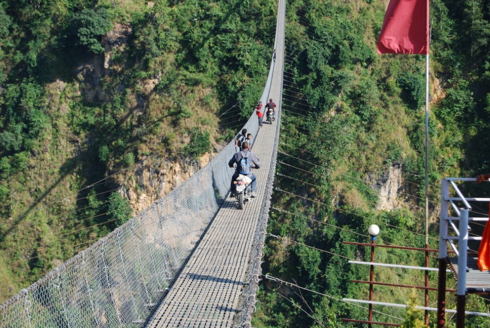 Dave and Jed on the bridge