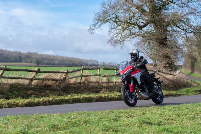 multistrada v4 s road riding