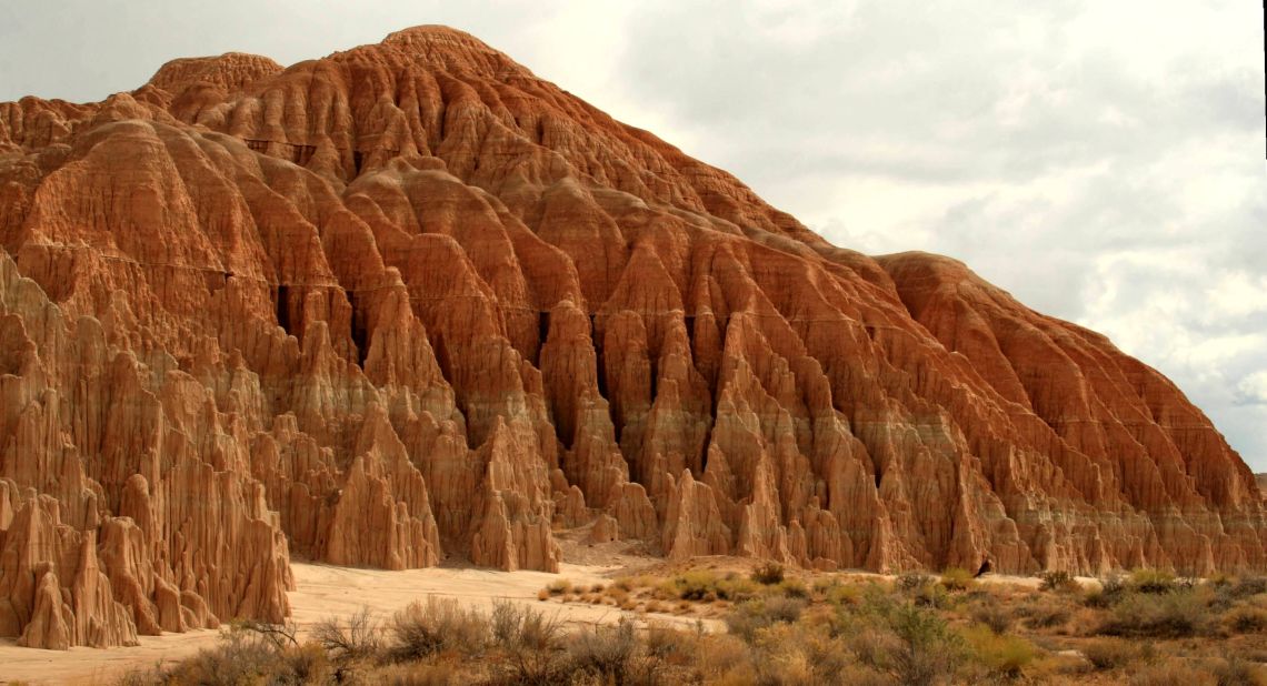 Eroded columns in Cathedral Gorge State Park