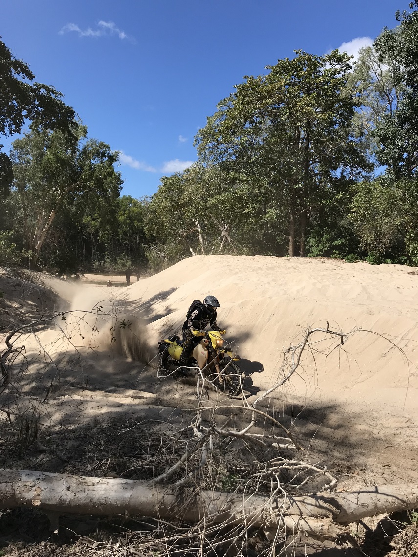 Fighting through sand