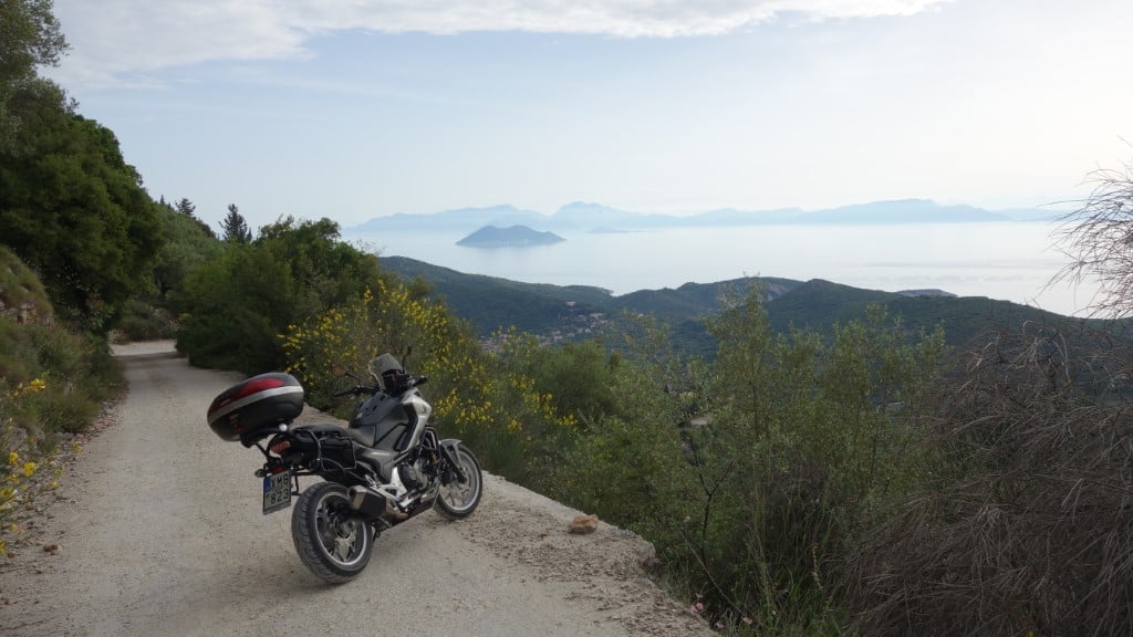 From Ithaca Island with Kefalonia Island in distance
