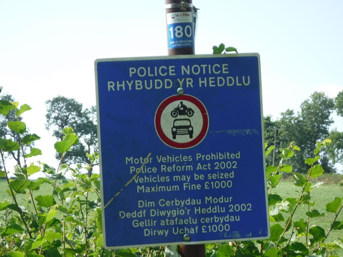 Motor vehicles prohibited