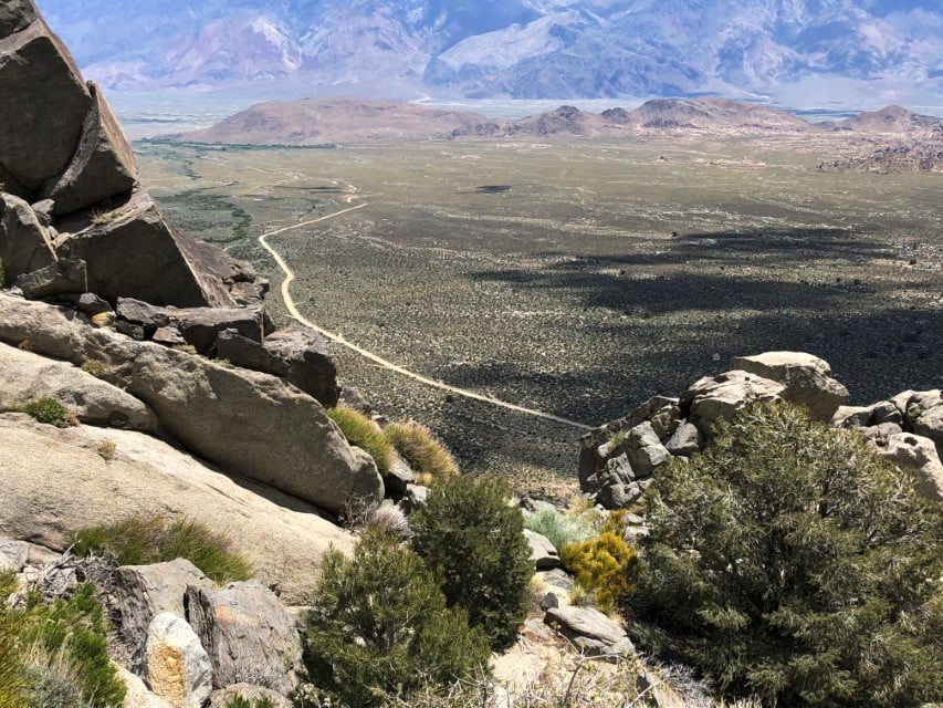 Owens valley with Alabama Hills in back