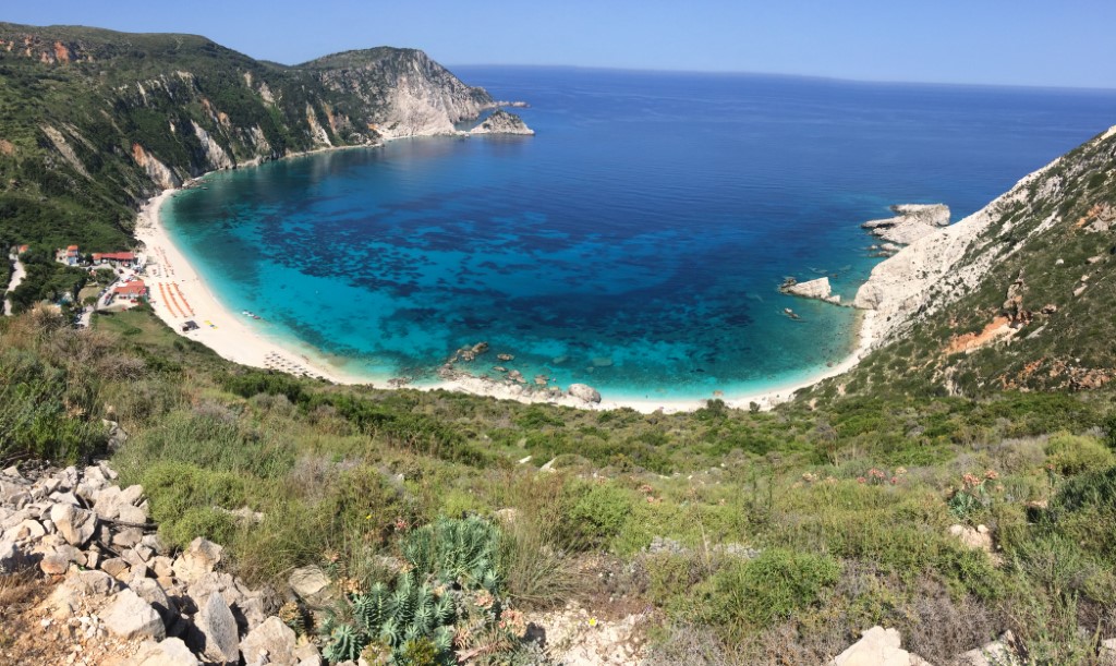 Petani Beach on Kefalonia Island