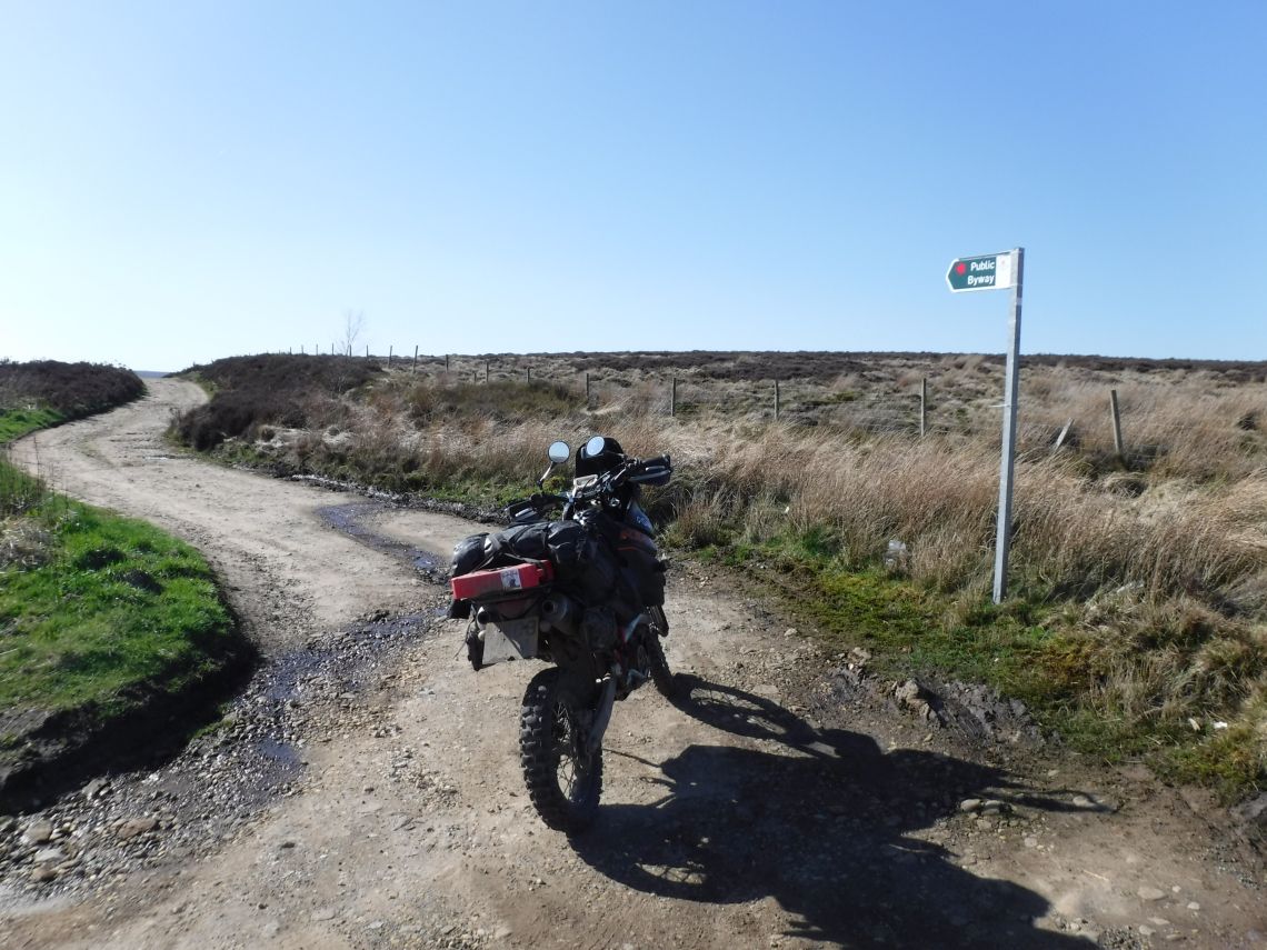 Sign post at the start
