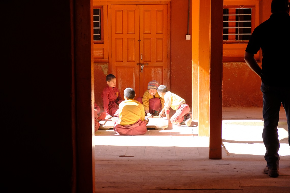 Trainee monks in Lo Manthang