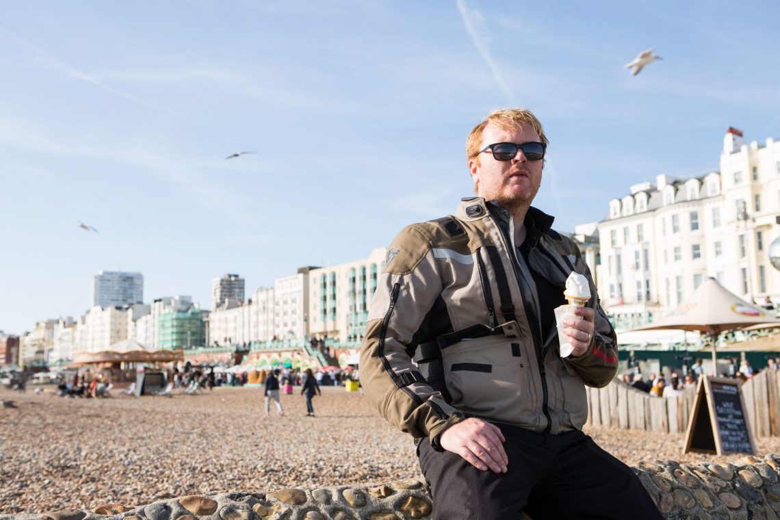When on Brighton beach
