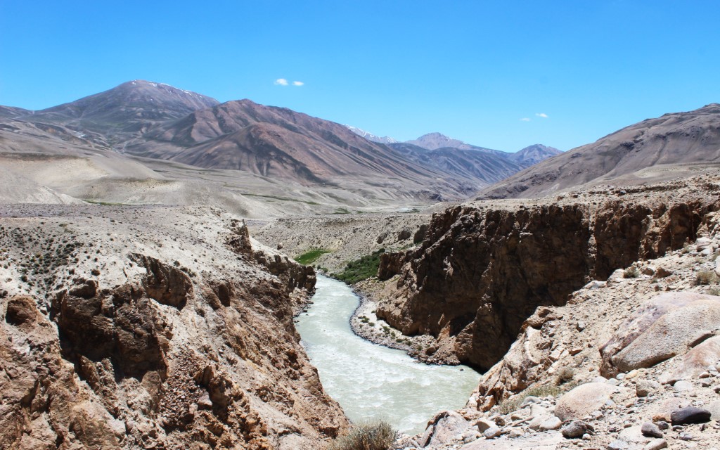 tajikistan on the left and afghanistan on the right
