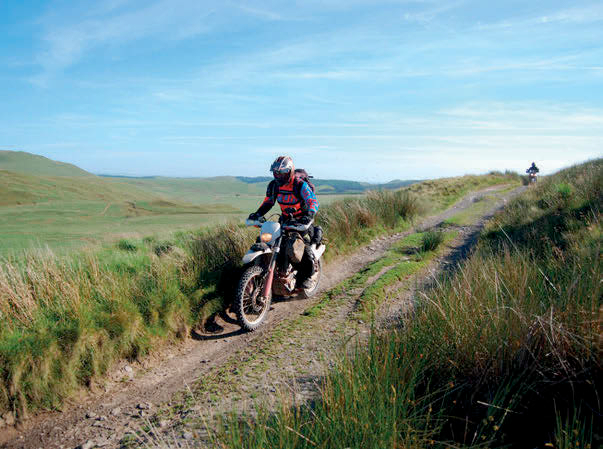 team leader Matt on the trails