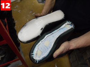 12_sealing the midsole in to keep it waterproof