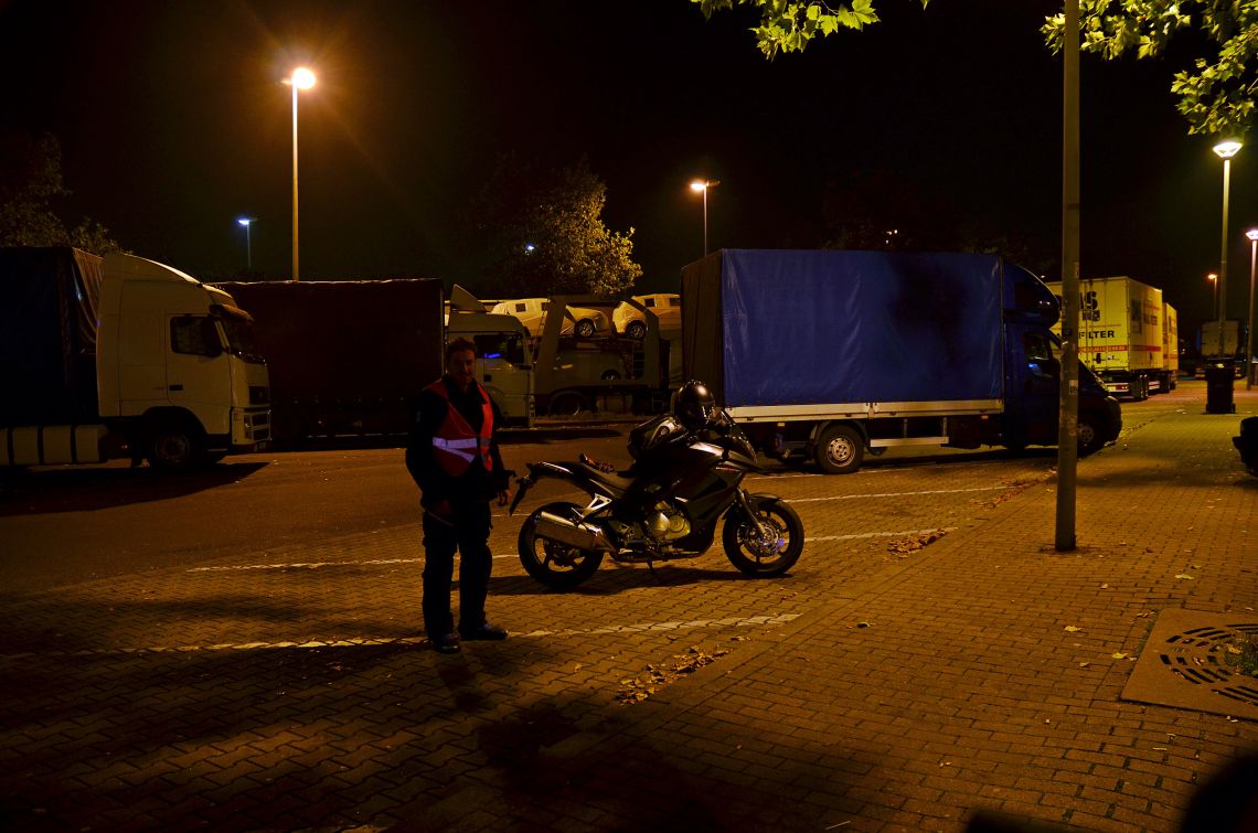 A late night rest stop in Germany