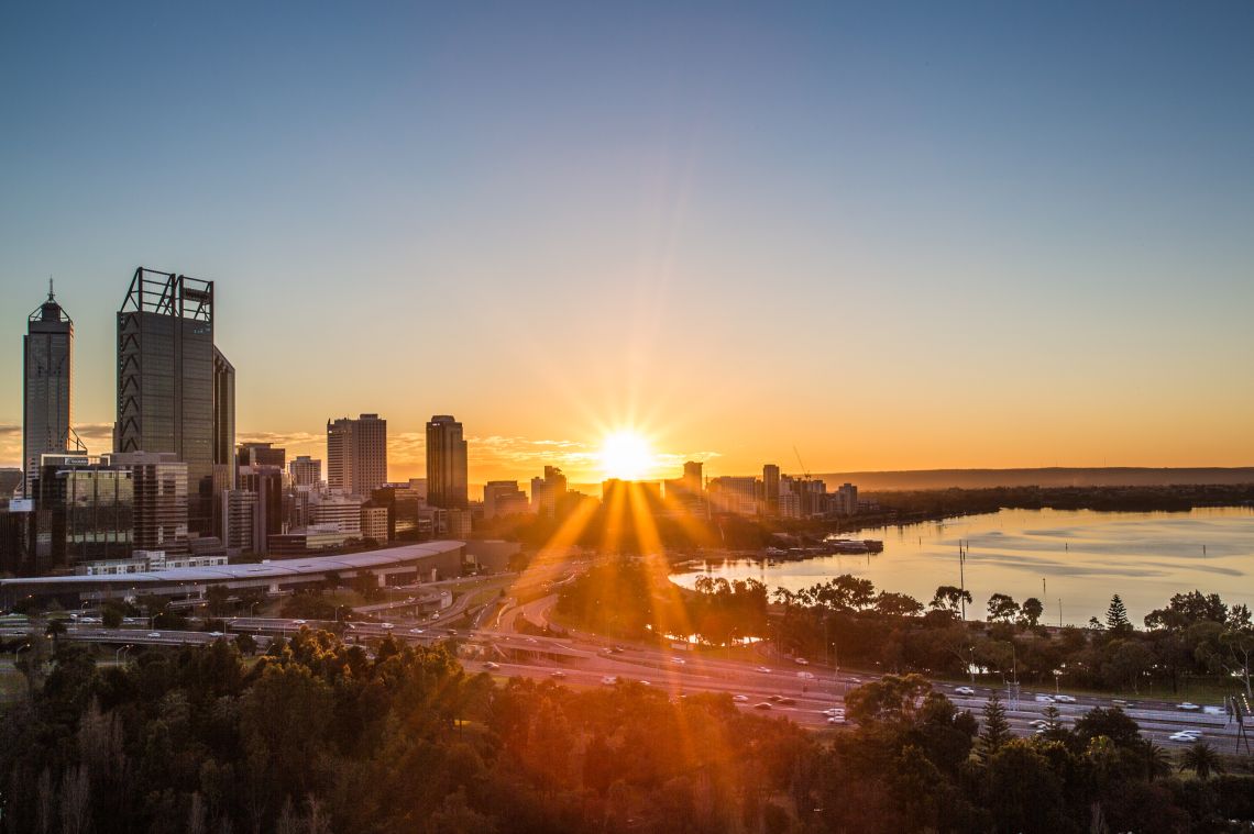 Arriving in Perth, Western Australia