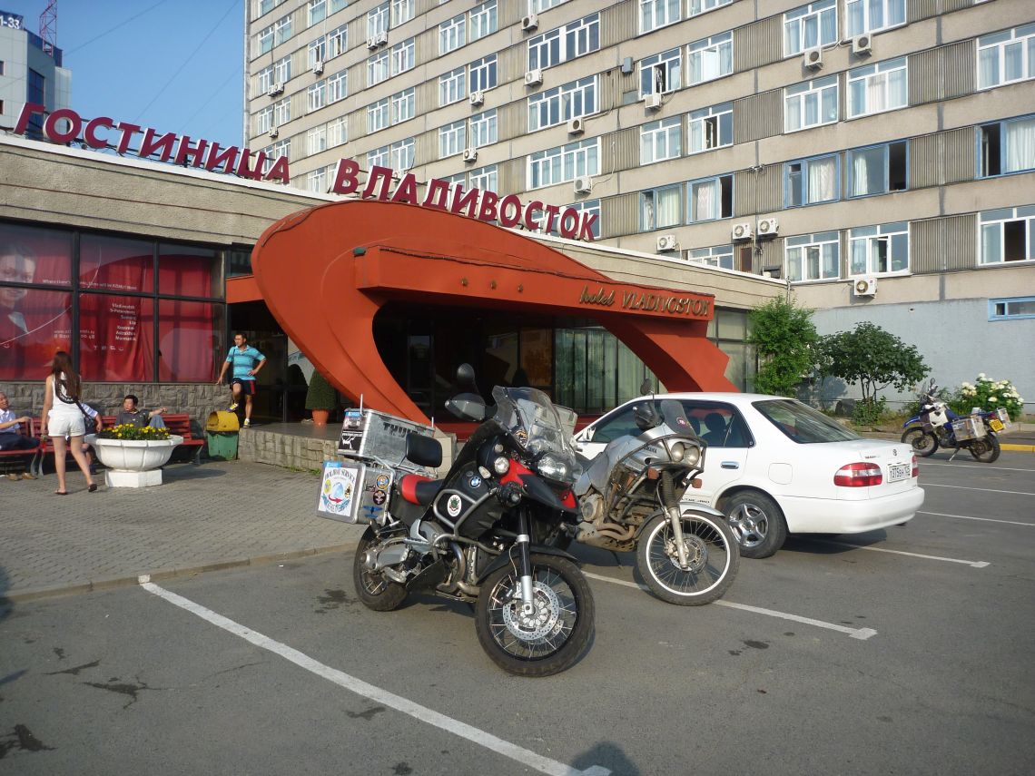 Finally at Hotel Vladivostok!