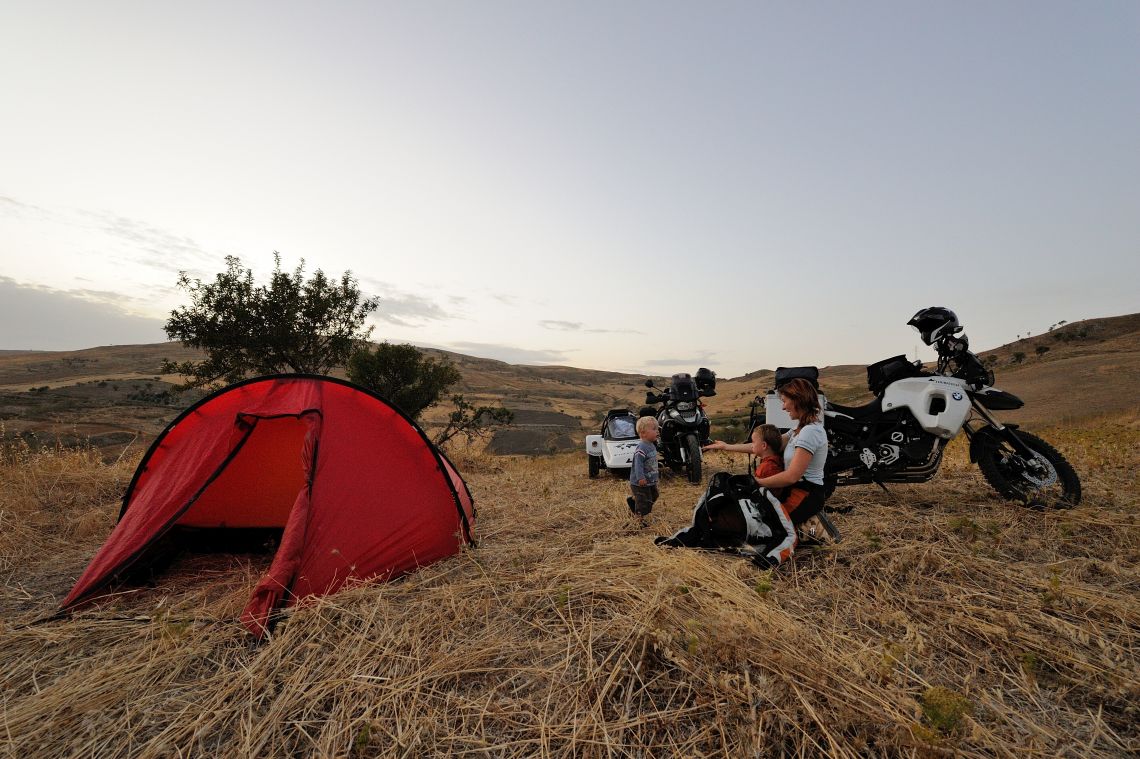 Introducing the kids to adventure travel in 2010 in Sicily
