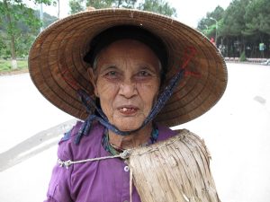 Old lady in Dong Loc, Vietnam