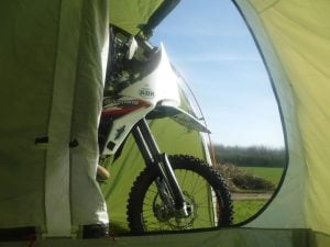 Park your bike in the porch