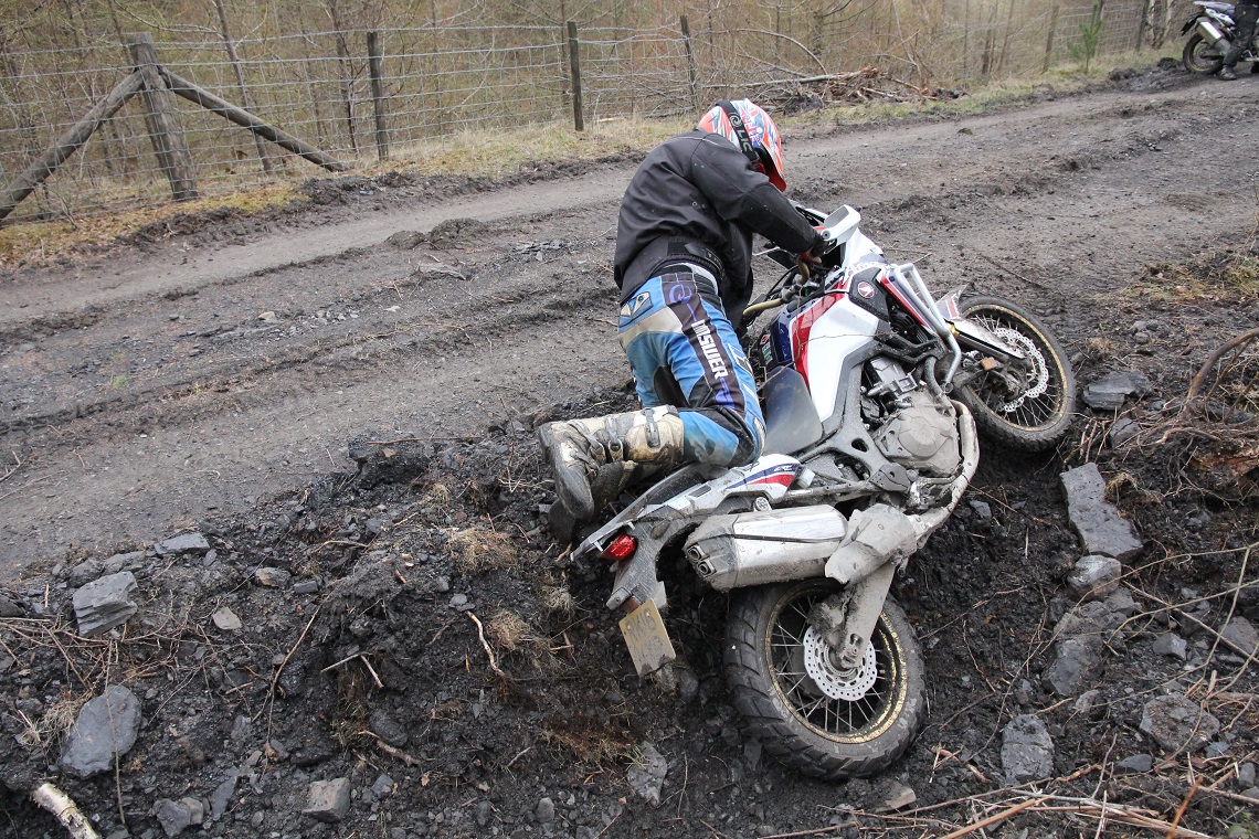 Putting the Africa Twin through its paces box out