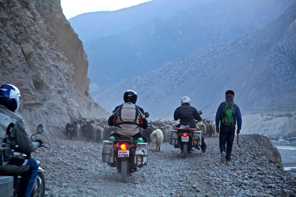 Riding in Nepal