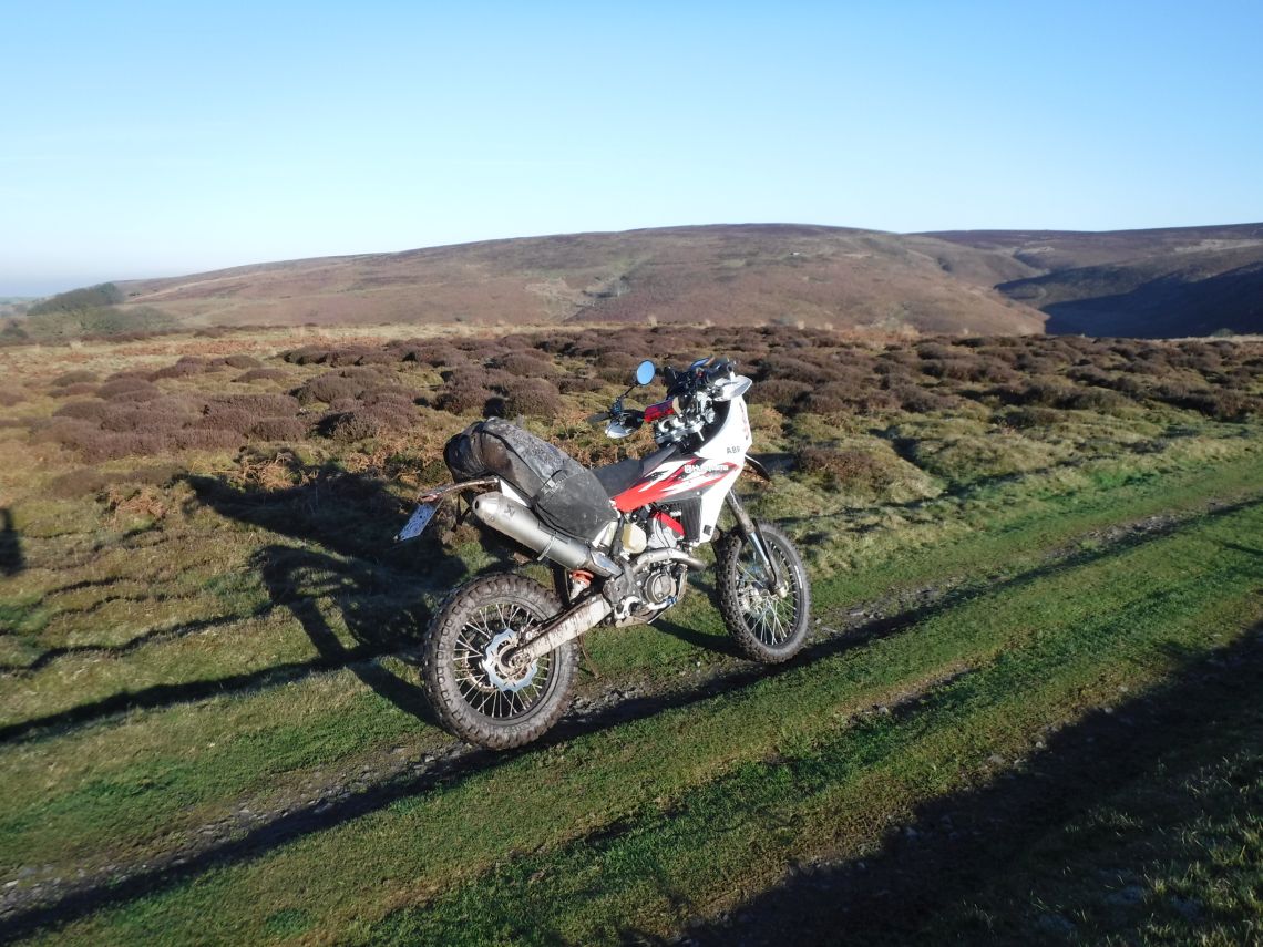 Riding on the moorland