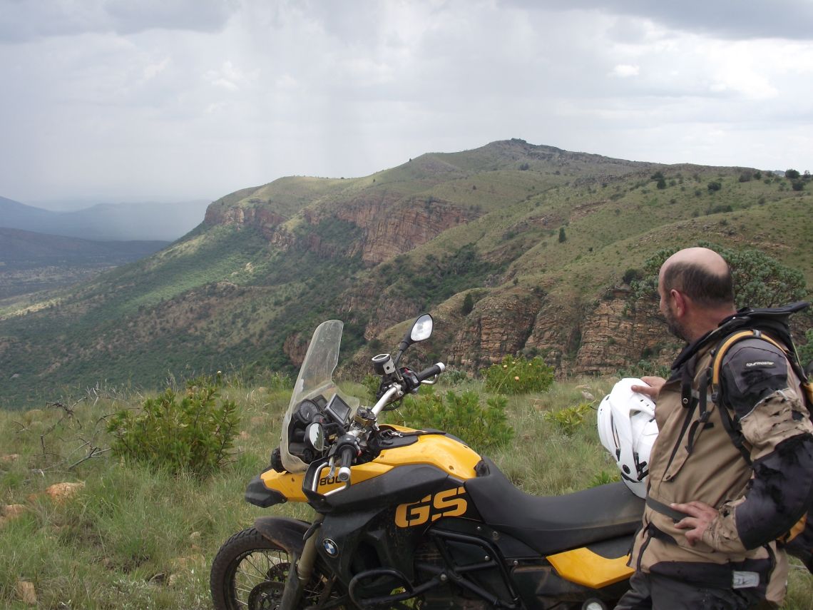 Roger contemplates the eastern escarpment